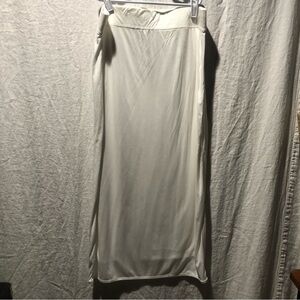 Helmet Lang white stretch midi skirt bodycon fully lined size M